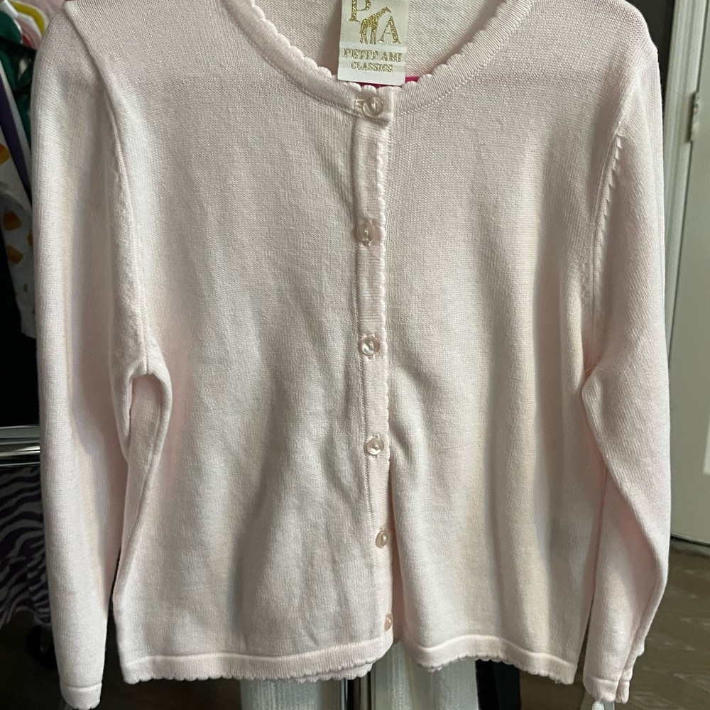 Petit Ami girls pale pink button up sweater.  NWT. - Picture 3 of 3
